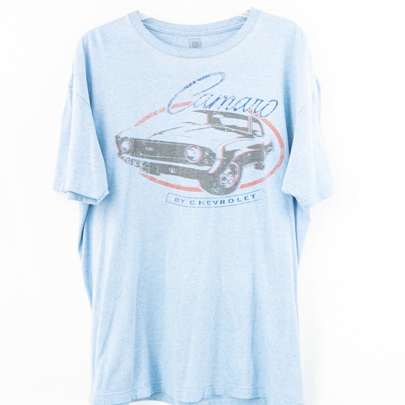GM Other - GM Official Licensed Chevrolet Camaro T-Shirt Sky Color Size XL